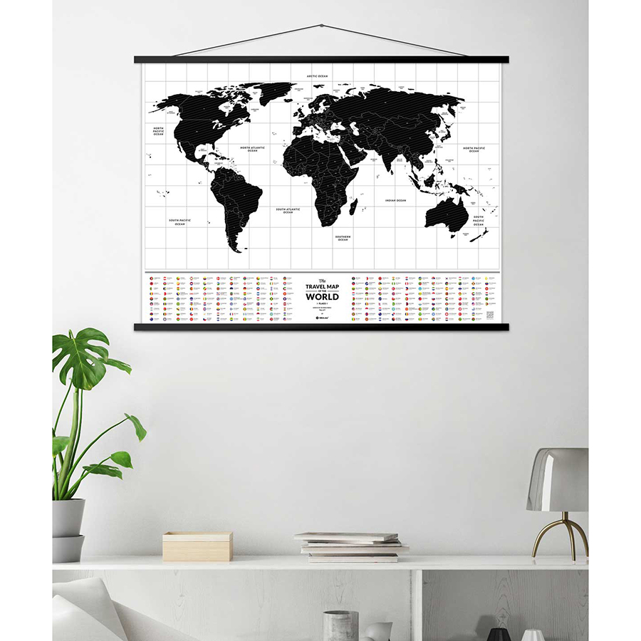 

Скретч-карта мира Travel Map Flags World