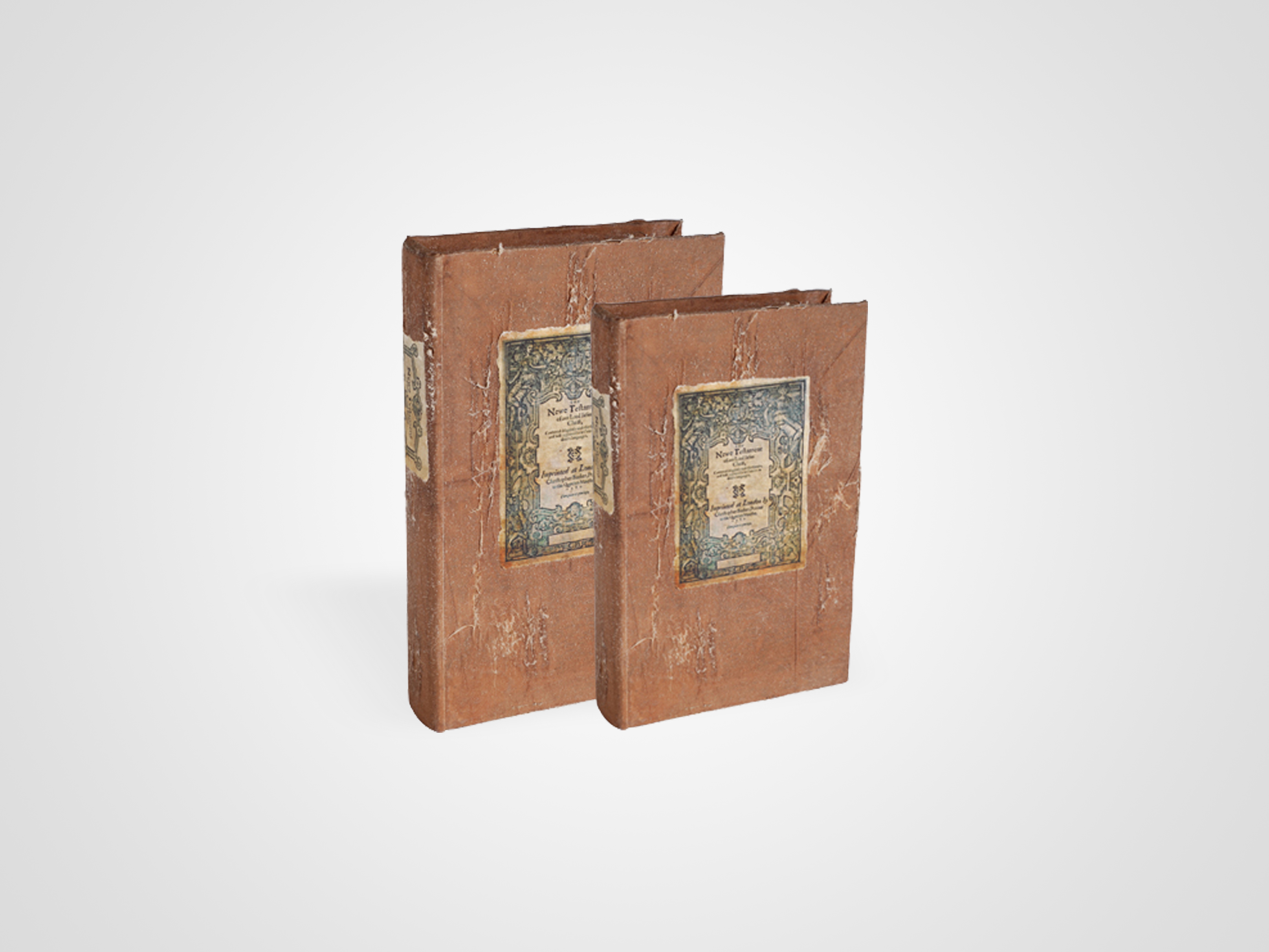 

Набор из 2 шкатулок в виде старинных книг
