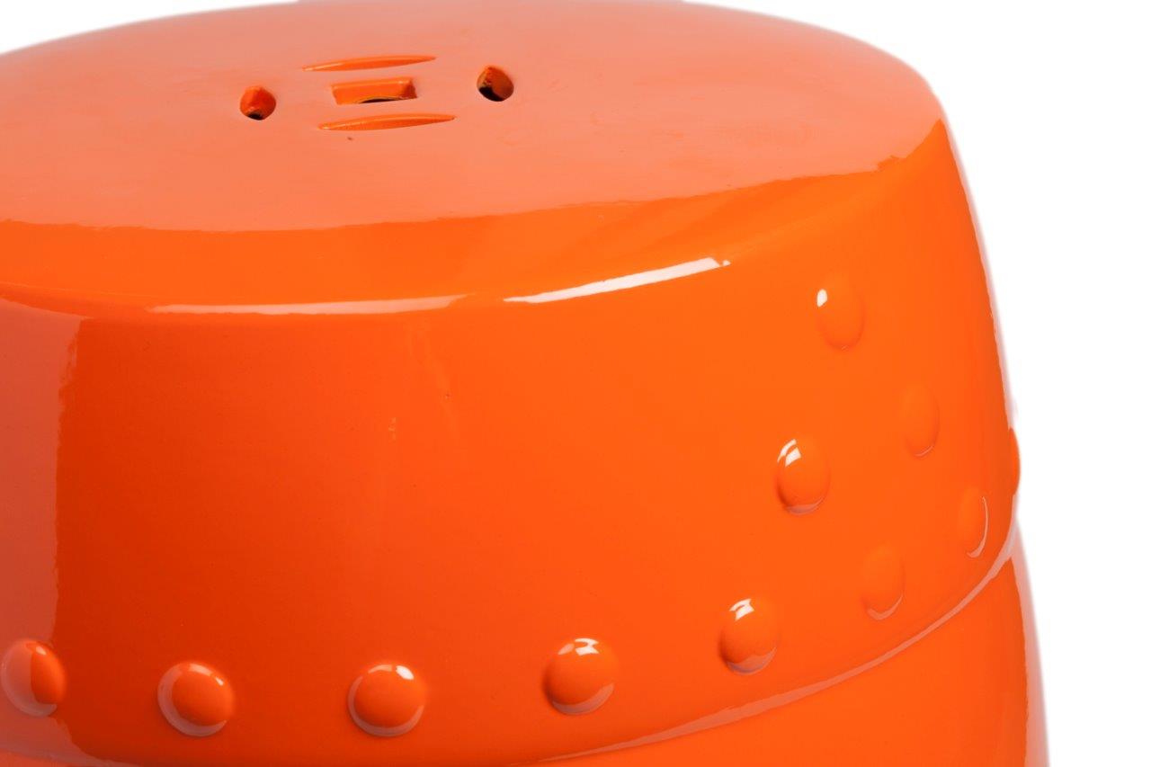 

Керамический столик-табурет "Garden Stool Orange" в виде барабана