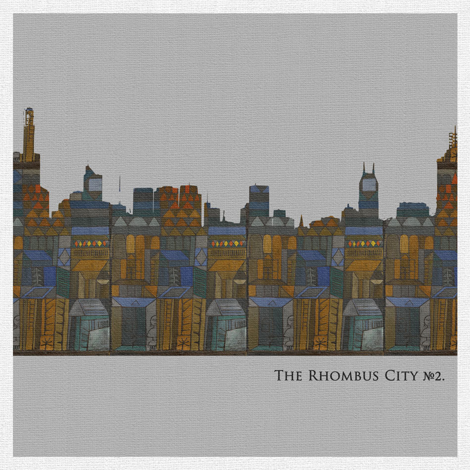 

Репродукция картины на холсте The Rhombus City 2