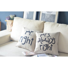 Подушки Mr Right & Mrs Always Right Подушки Mr Right & Mrs Always Right