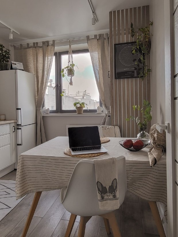 Фотография: Кухня и столовая в стиле Скандинавский, Ремонт на практике, Панельный дом – фото на INMYROOM