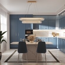 Фото из портфолио Кухня с фасадами благородного синего цвета – фотографии дизайна интерьеров на INMYROOM