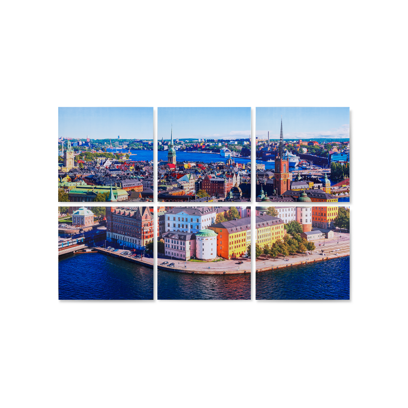 

Картина North Town из шести частей