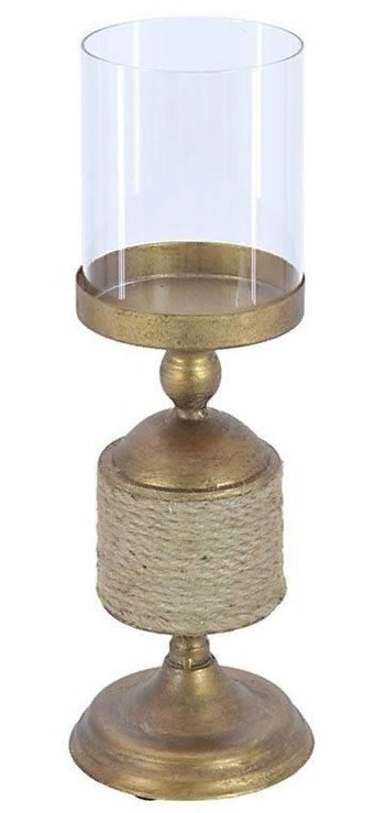 

Подсвечник из металла и стекла