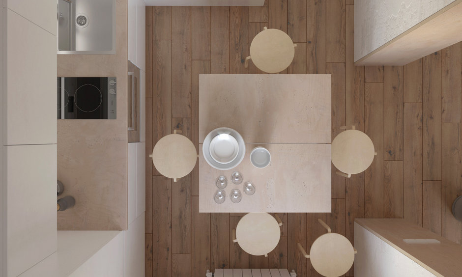 Фотография: в стиле , Квартира, Проект недели, Хрущевка, 1 комната, до 40 метров, Находка, KDVA Architects – фото на InMyRoom.ru