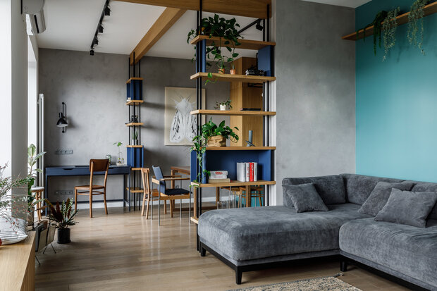 Гостиные в стиле лофт. Loft living room