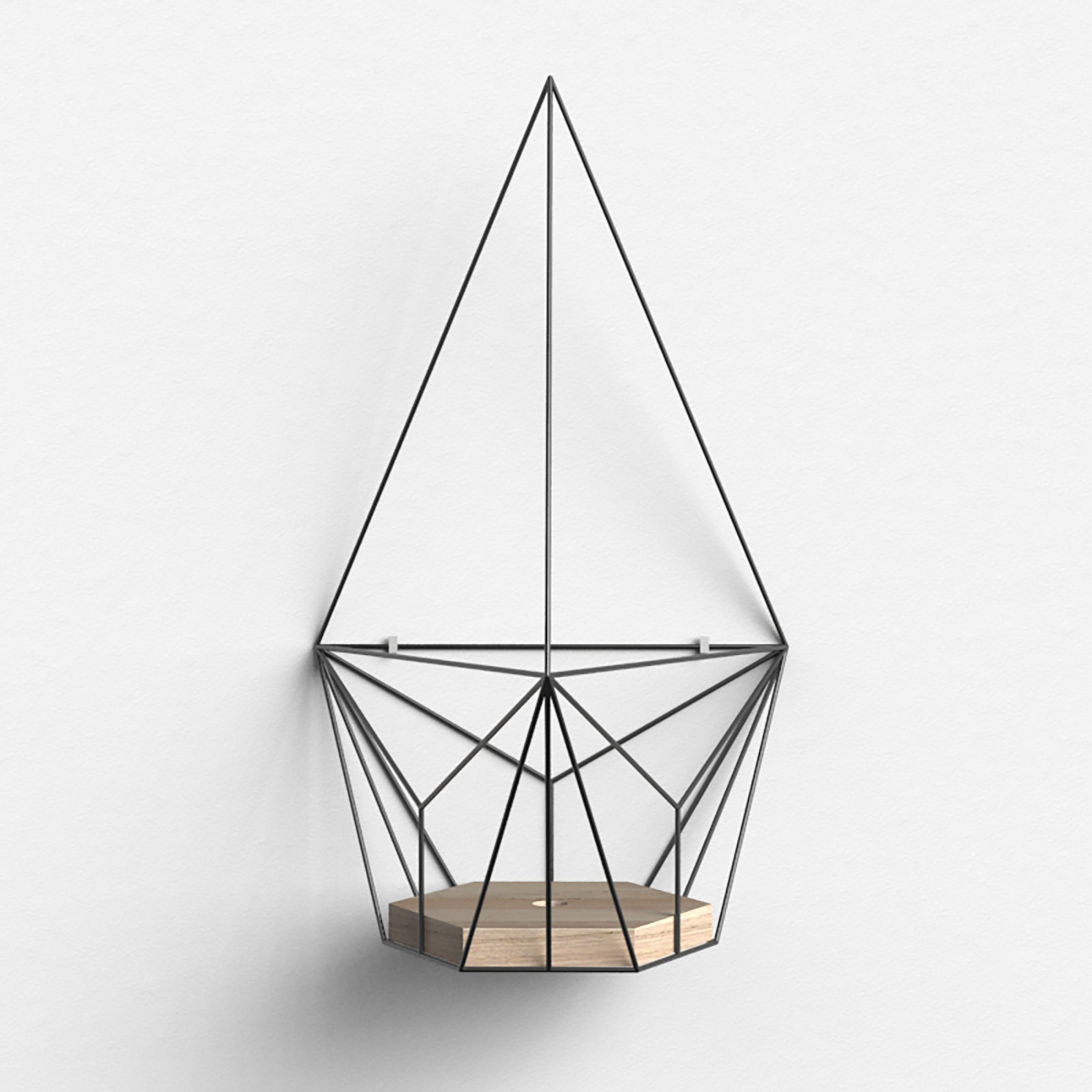 

Подвесное кашпо шаттл в черном цвете