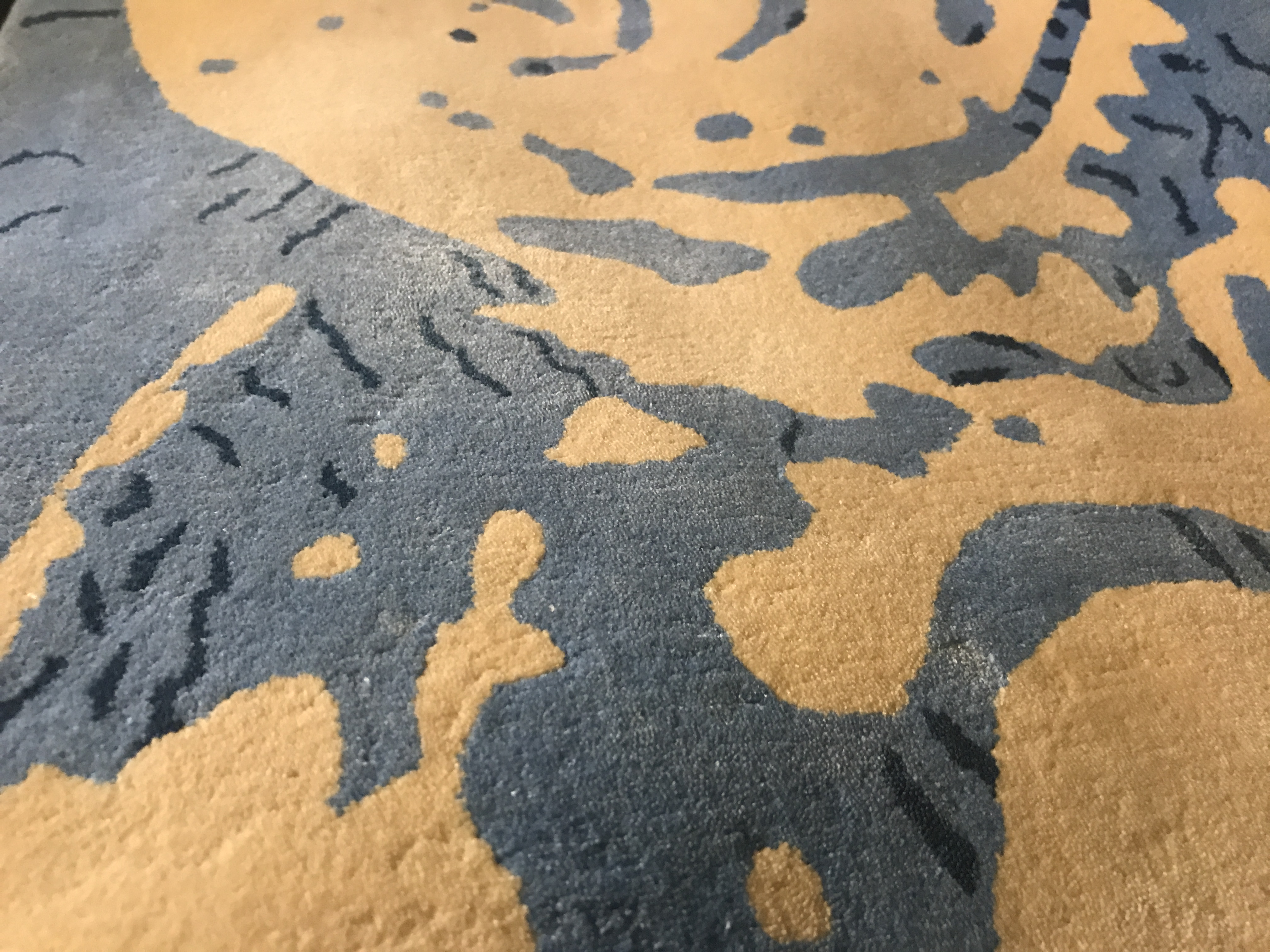 

Ковер Basic Bamboo Silk 1 желто-голубого цвета