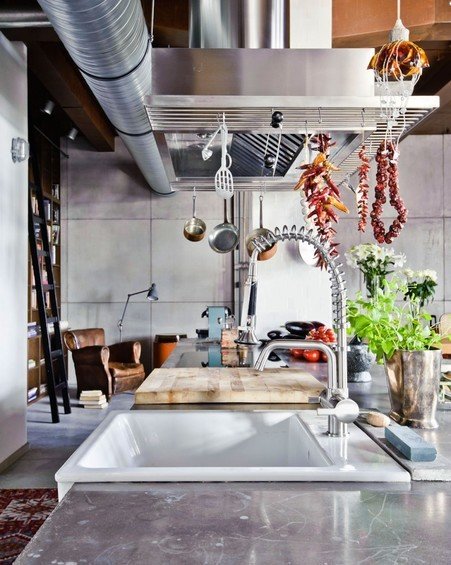 Фотография: Кухня и столовая в стиле Лофт, Современный, Хай-тек – фото на INMYROOM