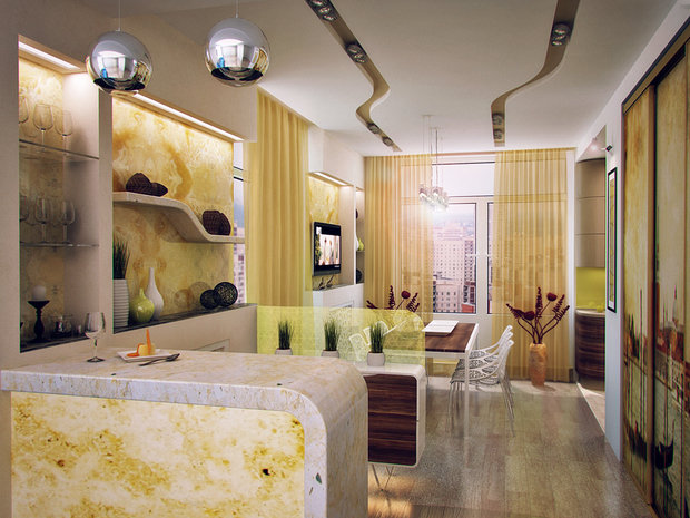 Фото из портфолио ЖК Престиж, квартира 120 кв. метров – фотографии дизайна интерьеров на INMYROOM