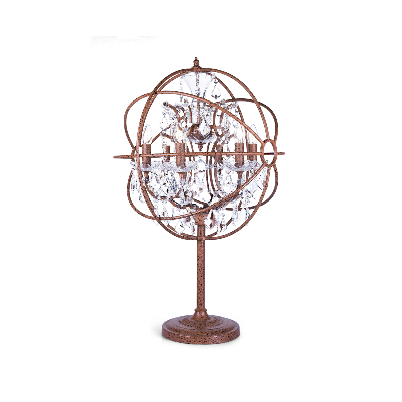 

Лампа настольная Rococo Orb с хрустальными подвесками