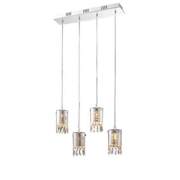 

Подвесной светильник Delight Collection Crystal Tube с плафонами из стекла