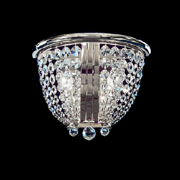 

Настенный светильник Faustig Nickel Strass с прозрачными крупными кристаллами