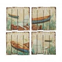 Декор на стену Square Wall Plaque with Lake Image Декор на стену Square Wall Plaque with Lake Image