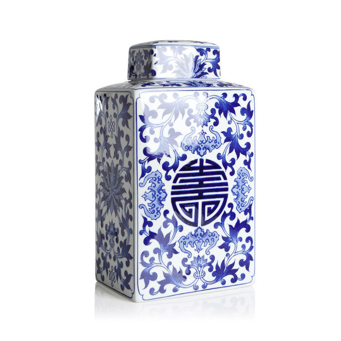 Фарфоровая ваза Loca Nera CHINESE PATTERN Фарфоровая ваза Loca Nera CHINESE PATTERN