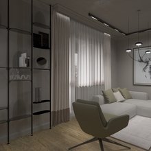 Фото из портфолио Гостиная в современном стиле 22 м2 – фотографии дизайна интерьеров на INMYROOM