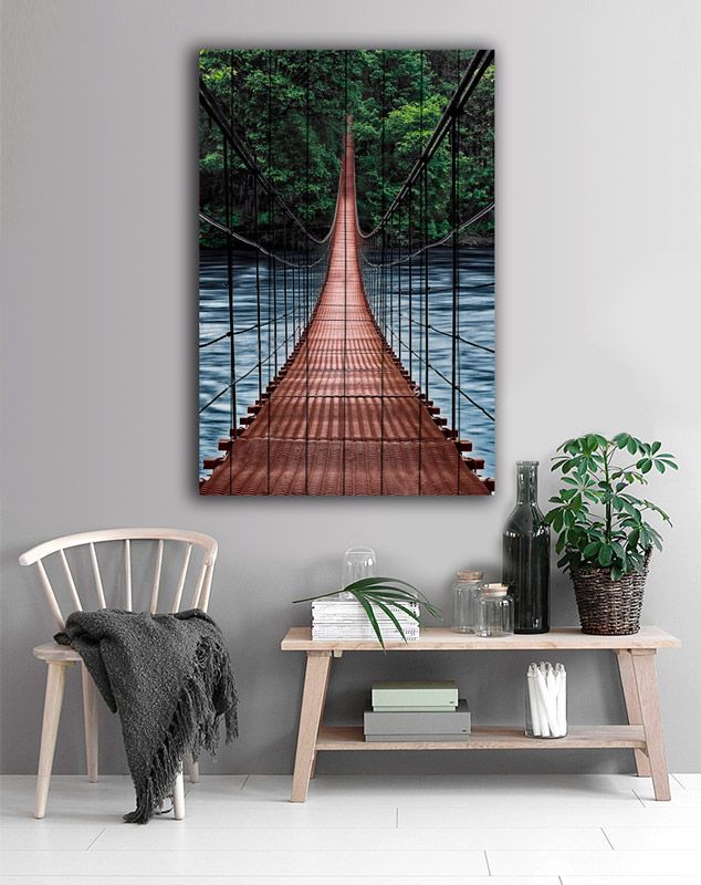 

Картина на дереве мост в джунгли 80x120