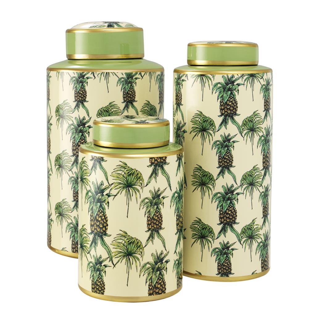 

Комплект из трех ваз Jar Pineapple из фарфора