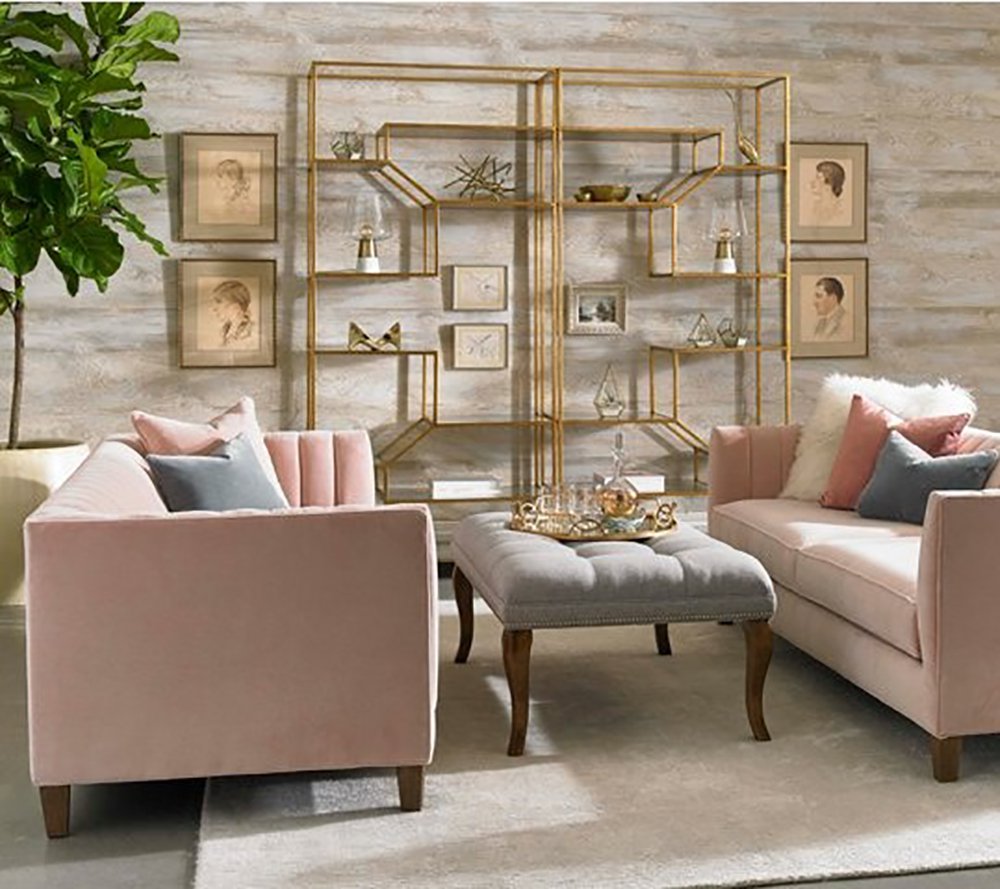 

Диван Penelope Sofa Blush розового цвета