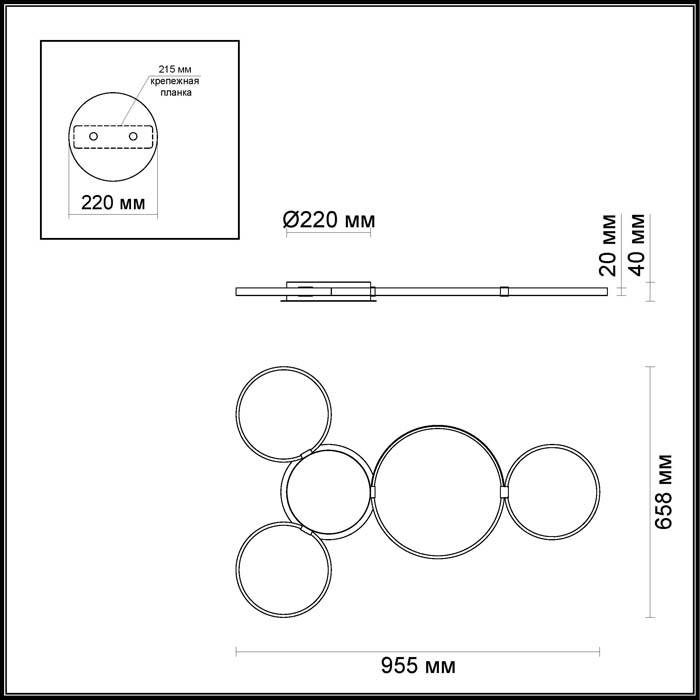

Потолочный светодиодный светильник Odeon Light Olimpo