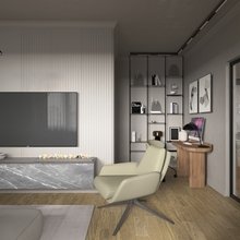 Фото из портфолио Гостиная в современном стиле 22 м2 – фотографии дизайна интерьеров на INMYROOM