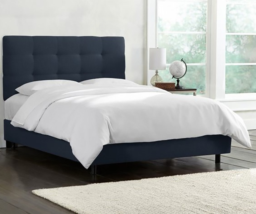 

Кровать Alice Tufted Blue синего цвета 160х200