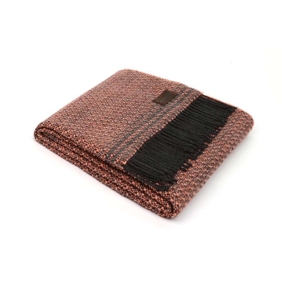 

Плед Marzotto Texture из хлопка и шерсти мериноса с добавлением акрила