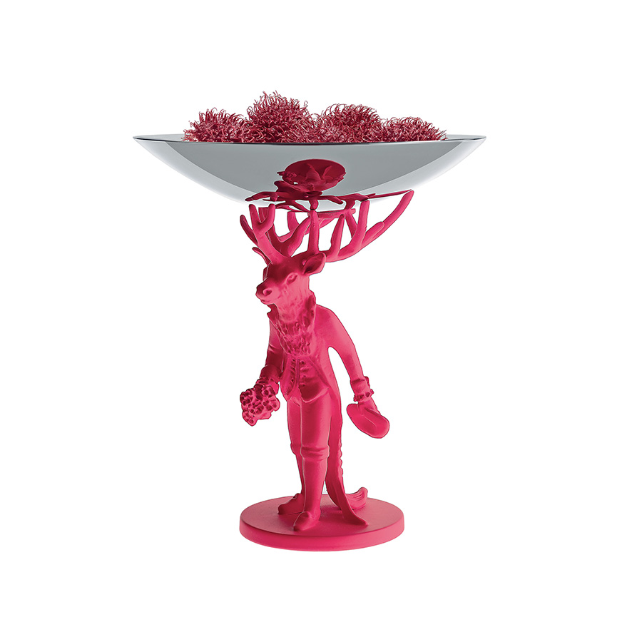 

Блюдо декоративное Alessi Furbo розовое
