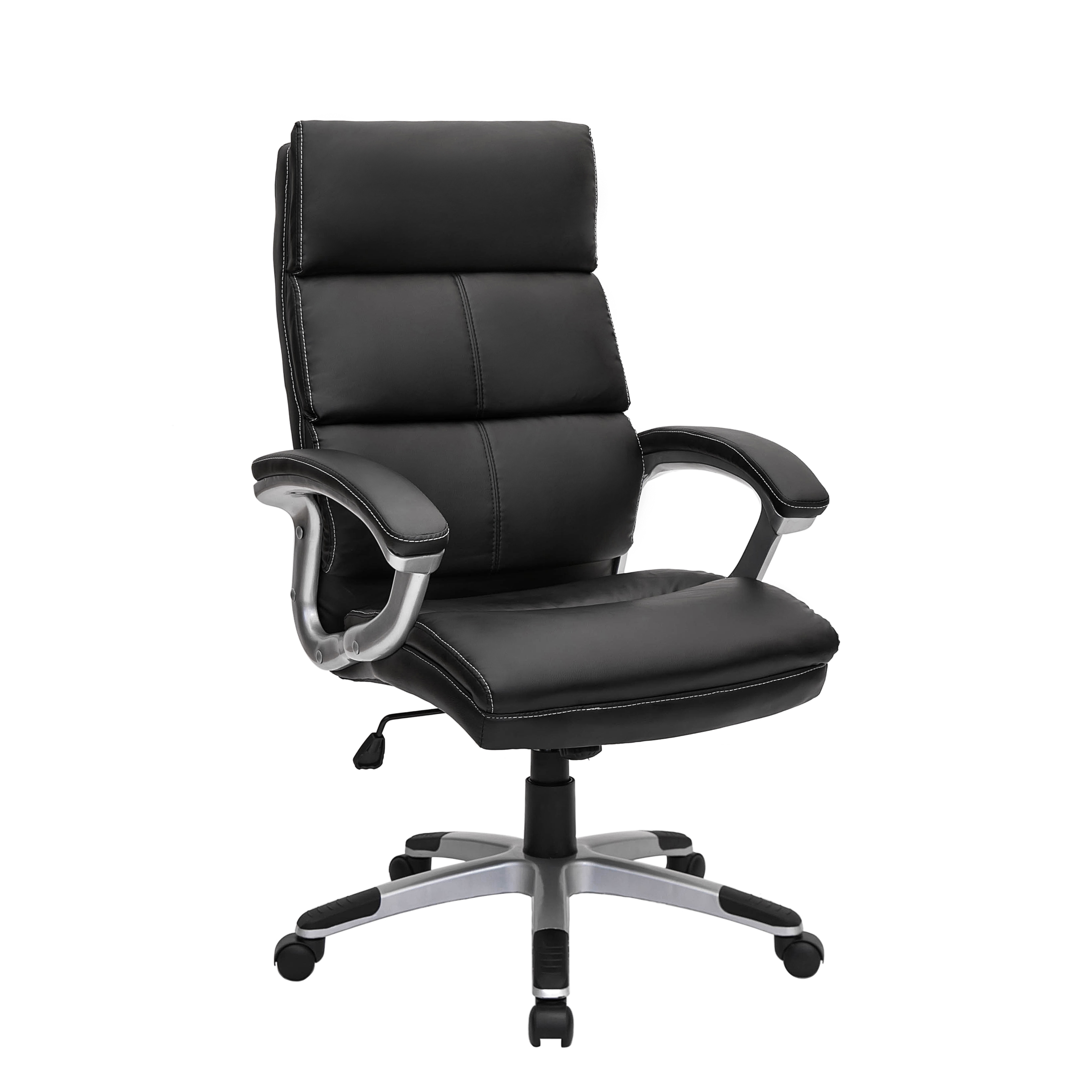 

Кресло офисное Top Chairs Power черного цвета в обивке из экокожи