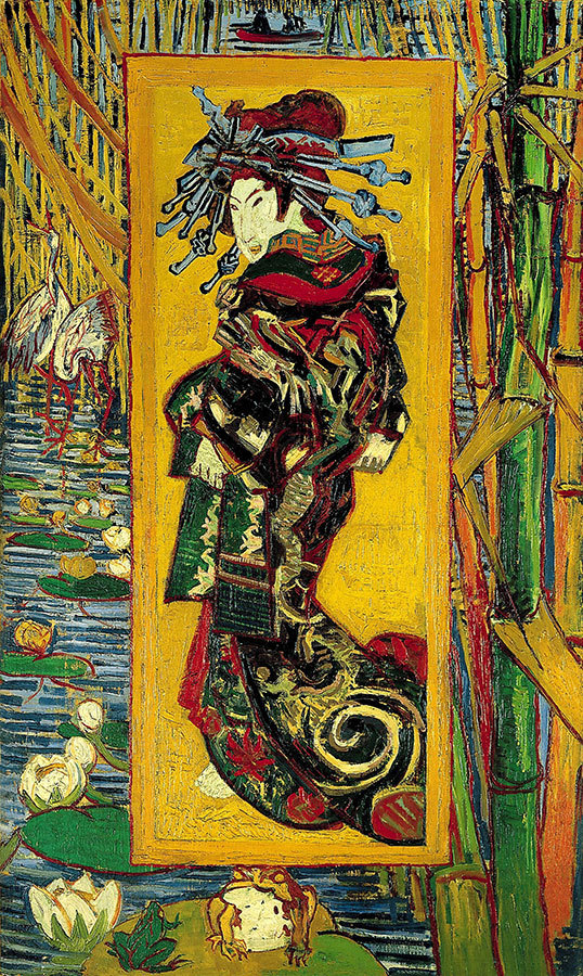 

Репродукция картины на холсте Japanese - Oiran After Kesai Eisen 1887 г.
