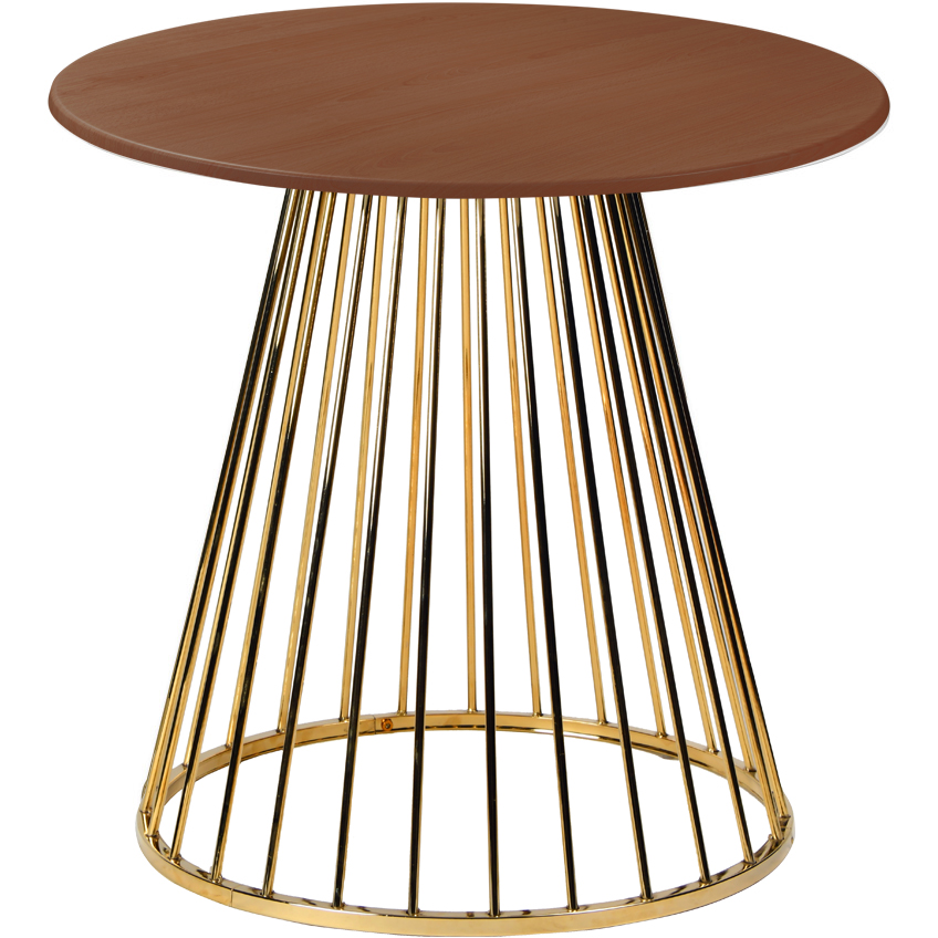 

Обеденный стол Twister Gold Nut из металла и дерева
