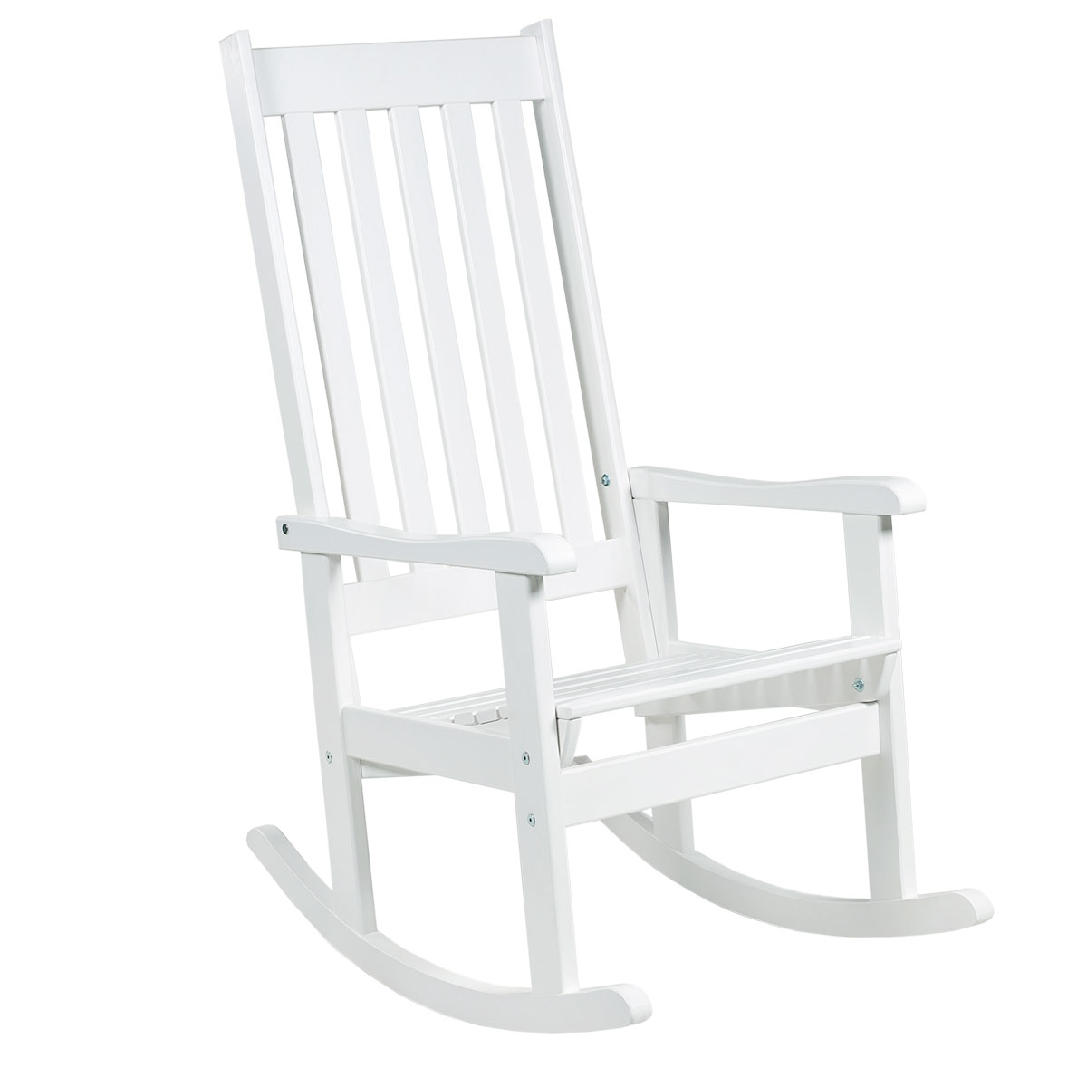 кресло качалка белое плетеное