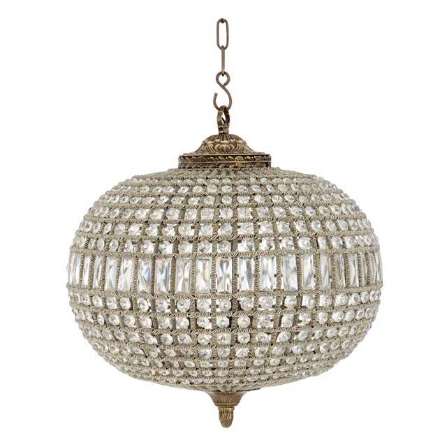 

Подвесной светильник Eichholtz Chandelier Kasbah Oval Medium с плафоном из стекла