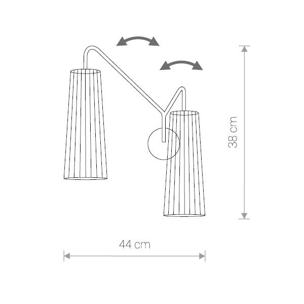 

Бра Dover черного цвета