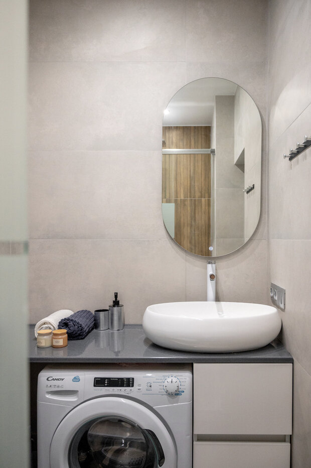 Фотография: Ванная в стиле Современный, Малогабаритная квартира, Квартира, Проект недели, до 40 метров – фото на INMYROOM