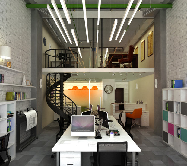 Фото из портфолио Офис для строительной компании – фотографии дизайна интерьеров на INMYROOM