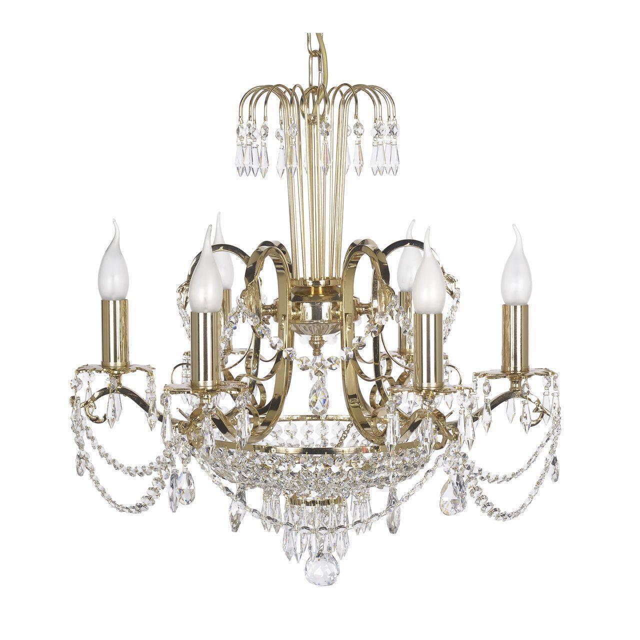 

Подвесная люстра Elite Alessandria с хрустальными подвесками