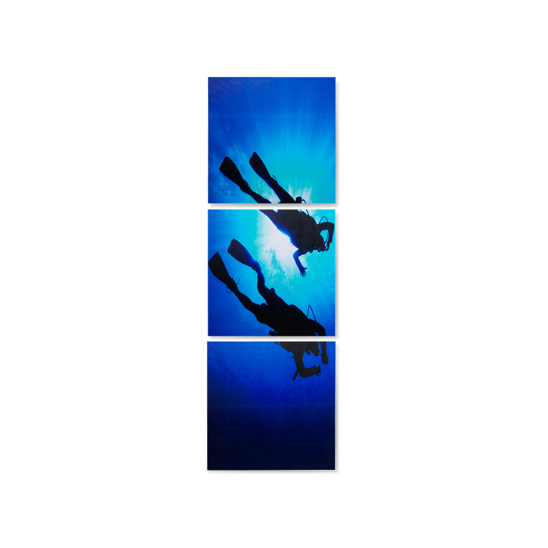 

Картина Diving из трех частей