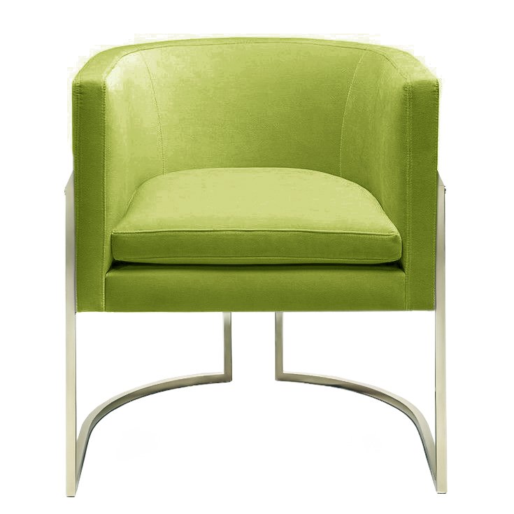 

Кресло Julius Chair с обивкой из велюра цвета лайм