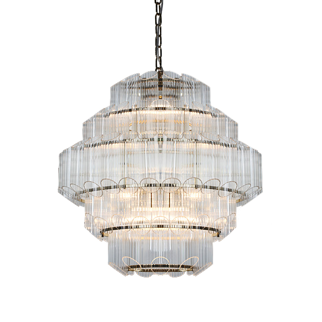 

Люстра Vittoria Clear из трубок с круглым сечением