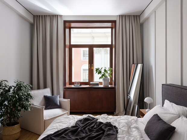 Интерьер и дизайн спальни в стиле минимализм | 40 идей для комнаты
