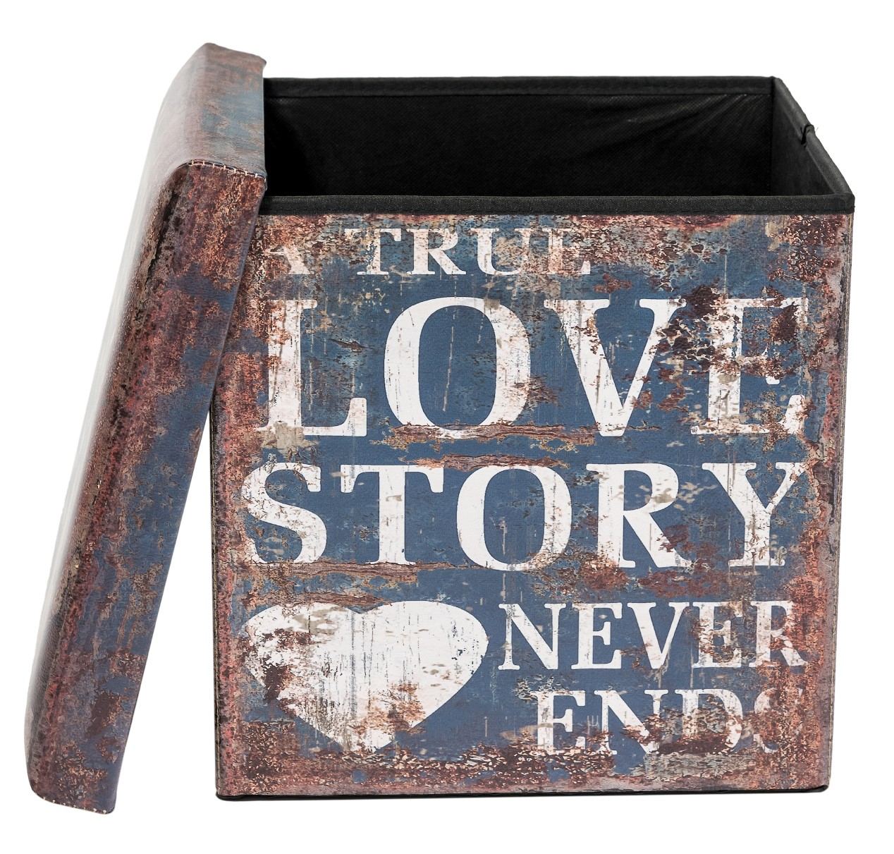 

Пуф Love Story с деревянным каркасом