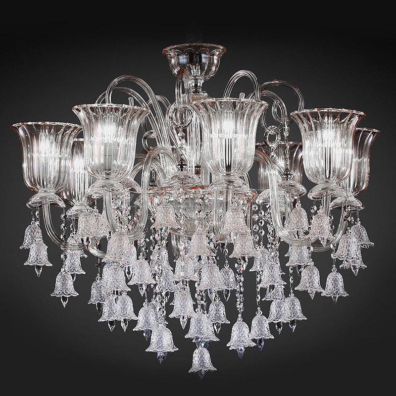 

Подвесная люстра Moollona Illuminati из муранского стекла прозрачного цвета