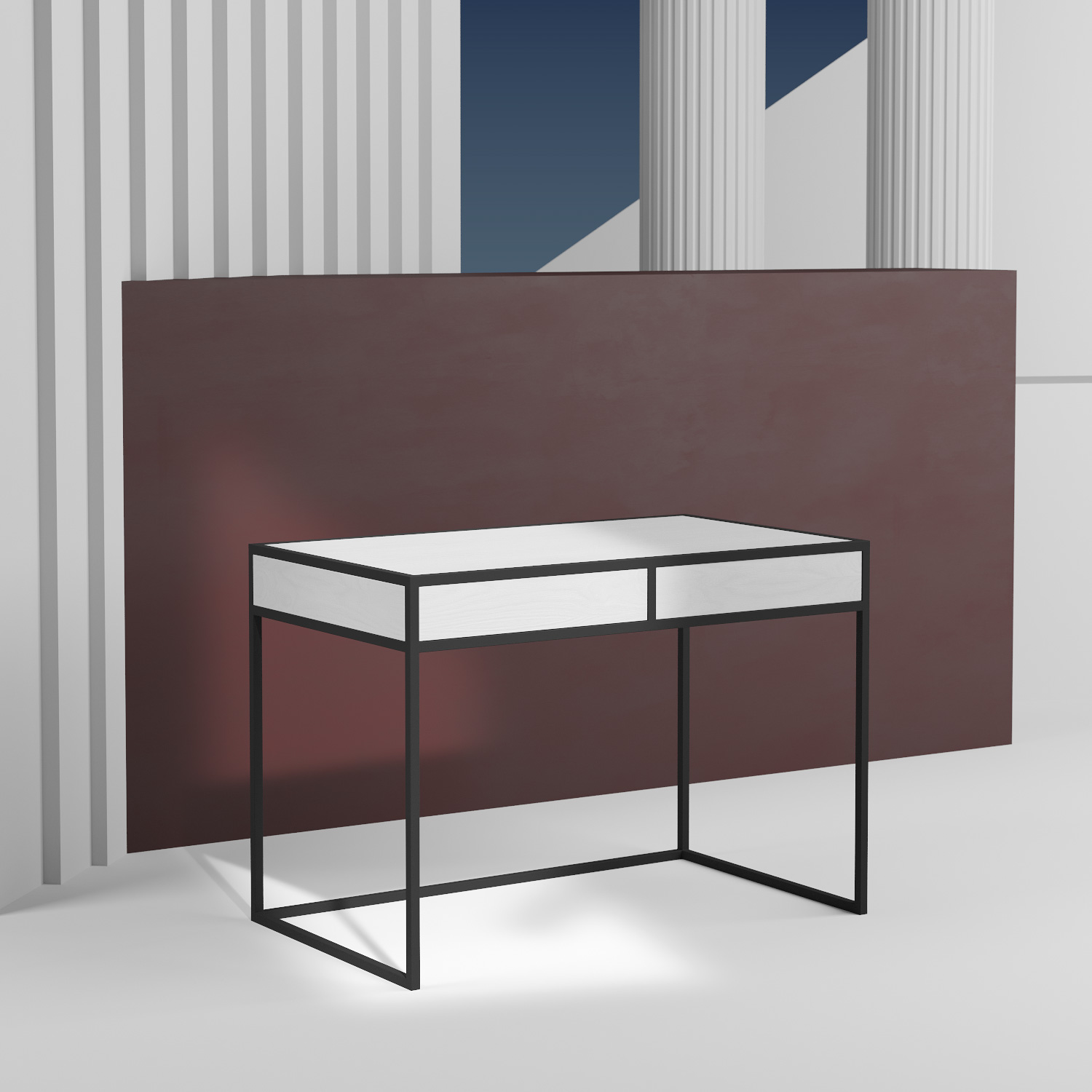 

Рабочий стол Workspace Box Black белый дуб