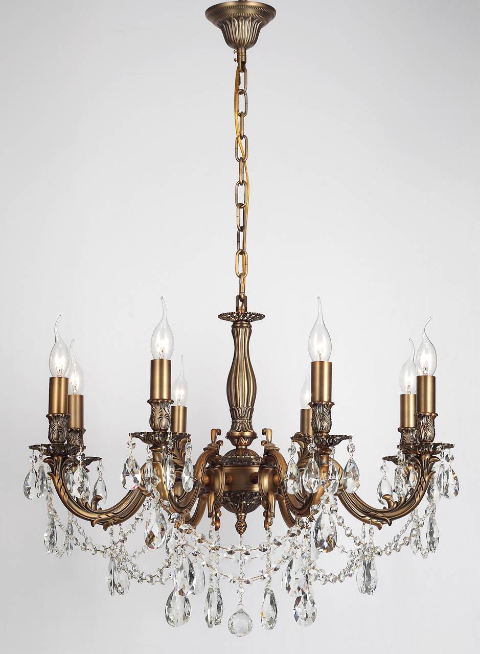 

Подвесная люстра Firenze Antique с хрустальными подвесками