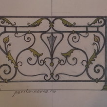 Фото из портфолио Эскизы кованых ограждений лестниц и балконов – фотографии дизайна интерьеров на INMYROOM