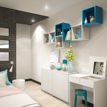 Фото из портфолио Интерьер двухкомнатной квартиры для молодой семьи – фотографии дизайна интерьеров на INMYROOM