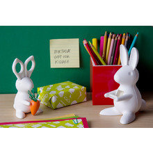 Ножницы+магнит со скрепками bunny белый Ножницы+магнит со скрепками bunny белый