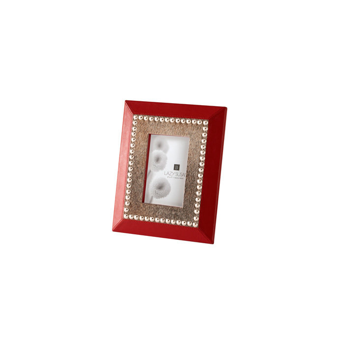 Рамка для фотографий FAUX PONY & RED LEATHERETTE Рамка для фотографий FAUX PONY & RED LEATHERETTE